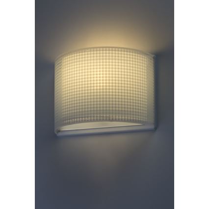 Dalber D-80228T - Aplique infantil VICHY 1xE27/60W/230V