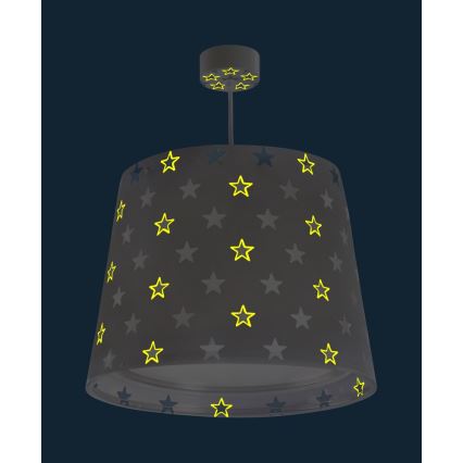 Dalber D-81212E - Lámpara colgante infantil STARS 1xE27/60W/230V