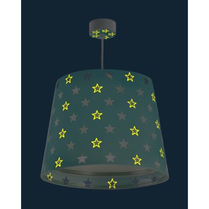 Dalber D-81212H - Lámpara colgante infantil STARS 1xE27/60W/230V