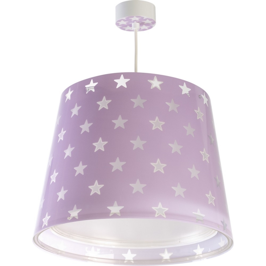 Dalber D-81212L - Lámpara colgante infantil STARS 1xE27/60W/230V