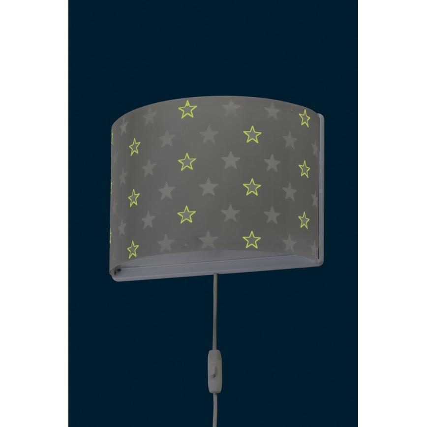 Dalber D-81218E - Aplique infantil STARS 1xE27/60W/230V