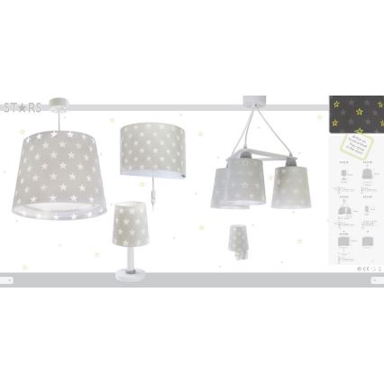 Dalber D-81218E - Aplique infantil STARS 1xE27/60W/230V