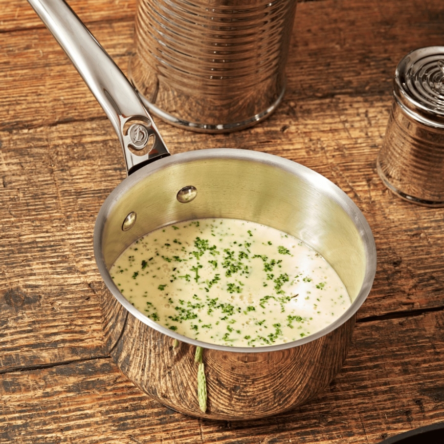 De Buyer 3410.03 - Set de 3 cazos MILADY, acero inoxidable