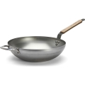 De Buyer 5717.32 - Sartén Wok MINERAL B BOIS 32 cm