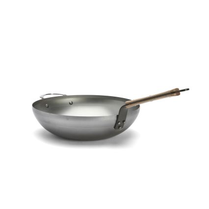 De Buyer 5717.32 - Sartén Wok MINERAL B BOIS 32 cm