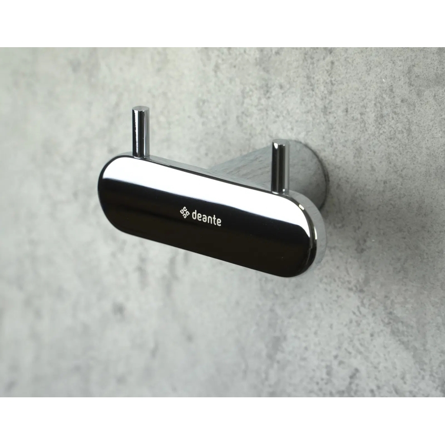 Deante ADR_0121 - Gancho de pared ROUND cromado brillante