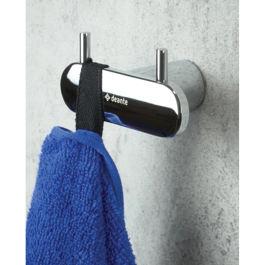 Deante ADR_0121 - Gancho de pared ROUND cromado brillante