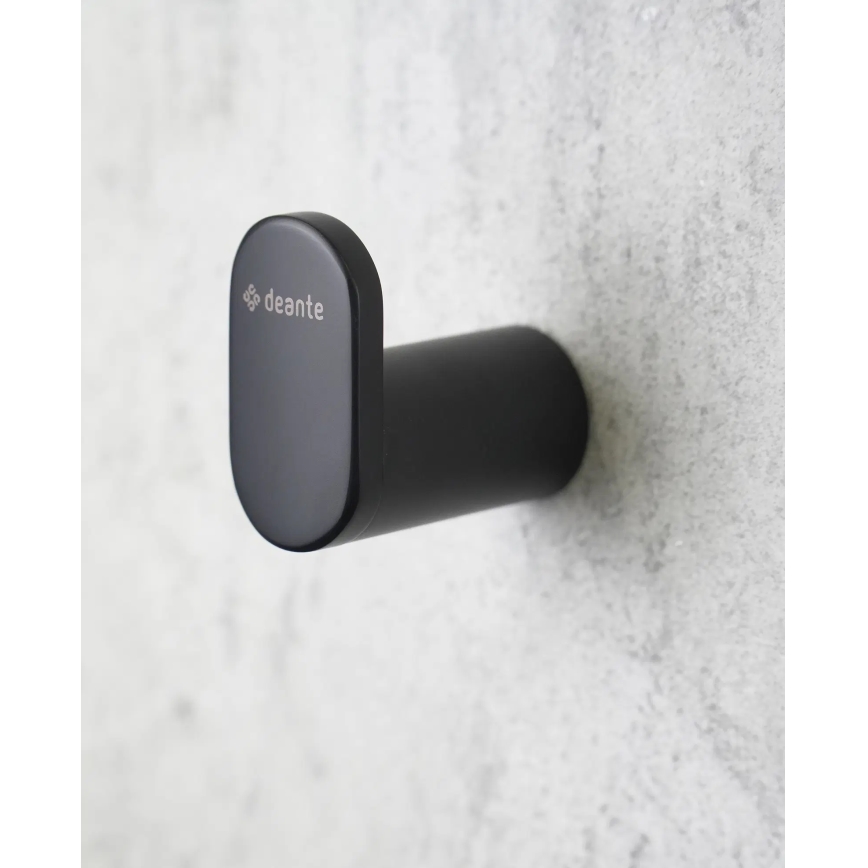 Deante ADR_N111 - Gancho de pared ROUND, negro