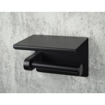 Deante ADR_N221 - Portarrollos de papel higiénico ROUND negro