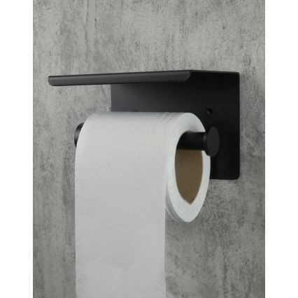 Deante ADR_N221 - Portarrollos de papel higiénico ROUND negro