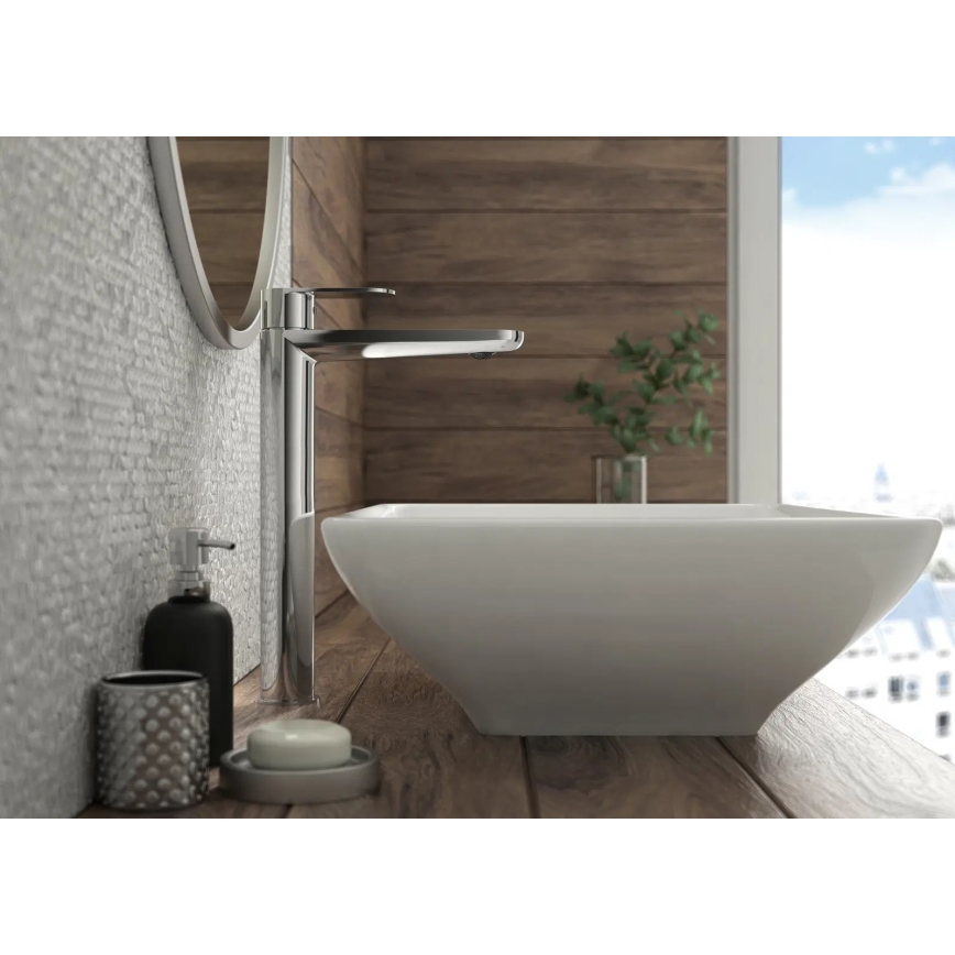 Deante BGA_020K - Grifo de lavabo ALPINIA, cromo brillante