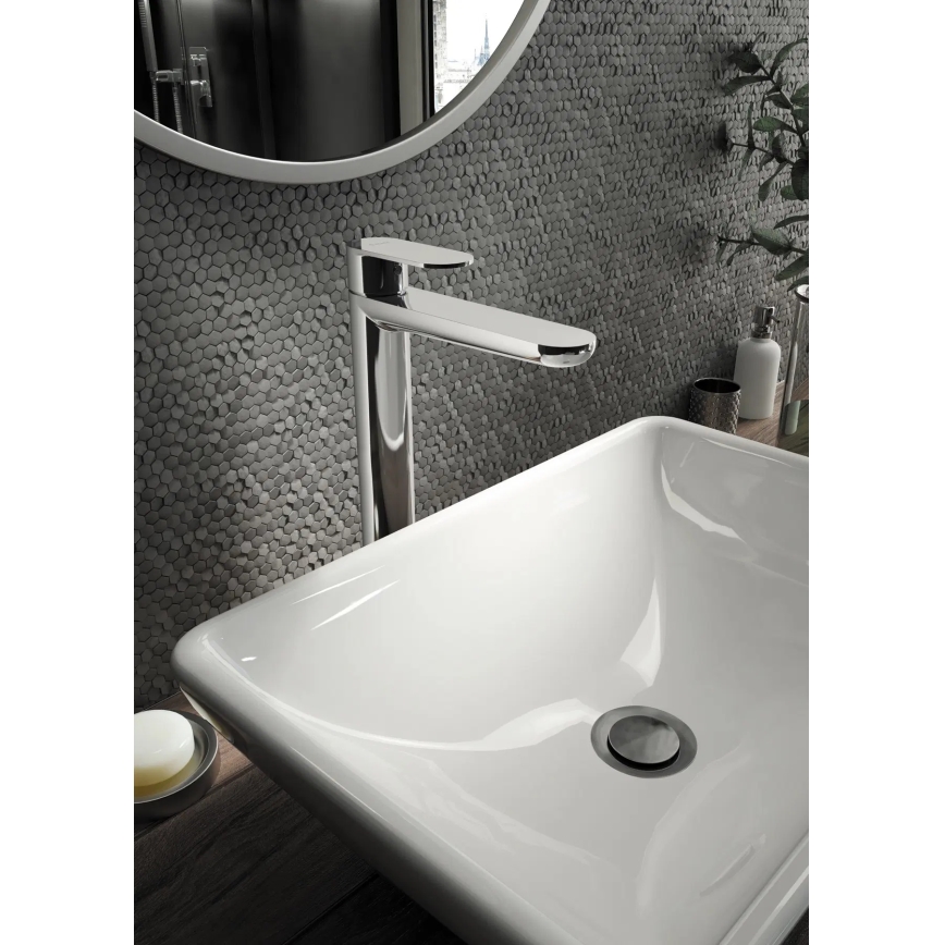 Deante BGA_020K - Grifo de lavabo ALPINIA, cromo brillante