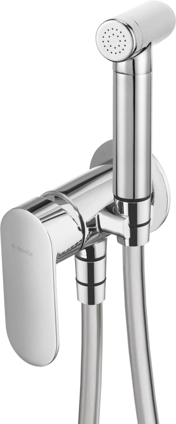 Deante BGA_034M - Grifo para bidé con rociador para instalación empotrada ALPINIA cromo brillante