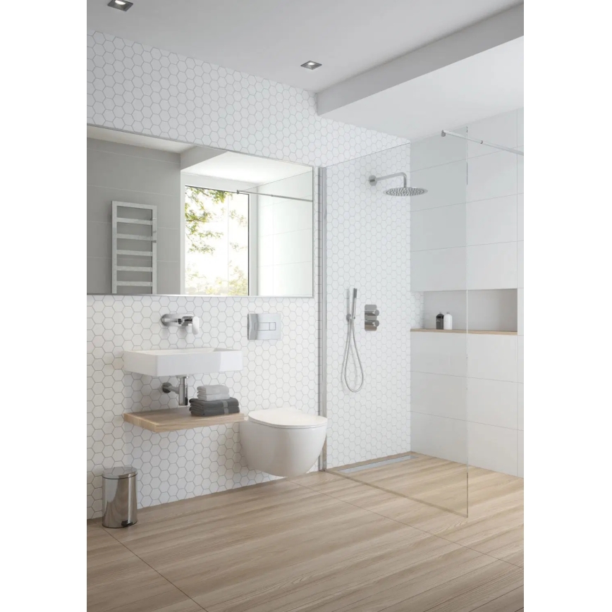 Deante BGA_054L - Grifo de lavabo para instalación empotrada ALPINIA cromo brillante