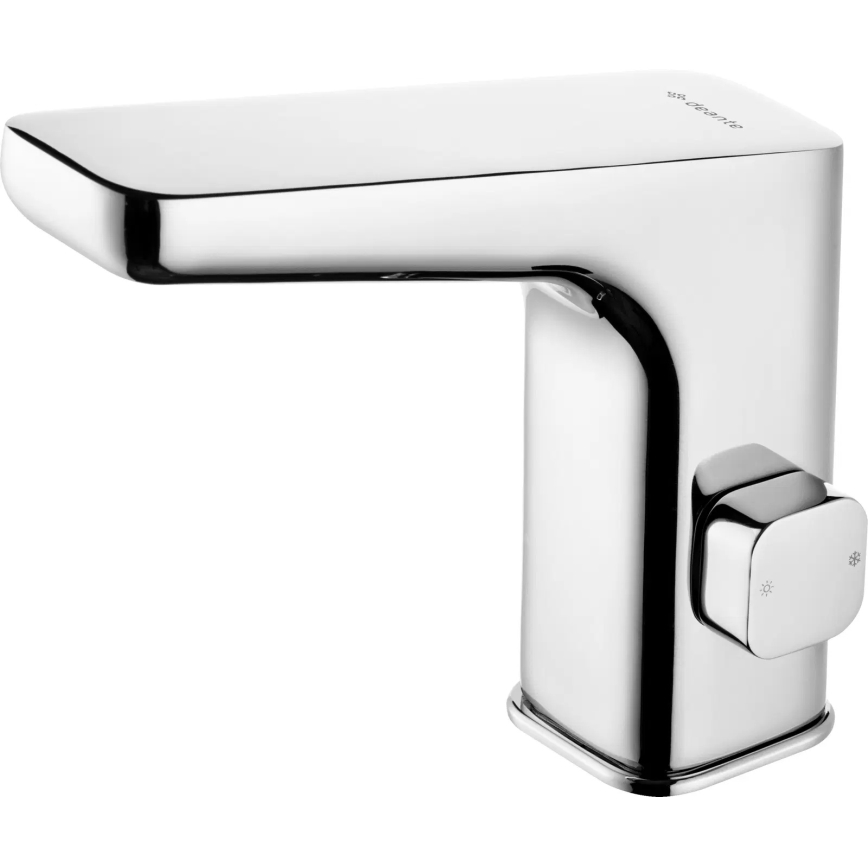 Deante BQH_029V - Grifo de lavabo sin contacto con regulación de temperatura HIACYNT 230/6V cromo brillante