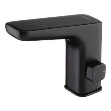 Deante BQH_N29R - Grifo de lavabo sin contacto con regulación de temperatura HIACYNT 4xAA negro