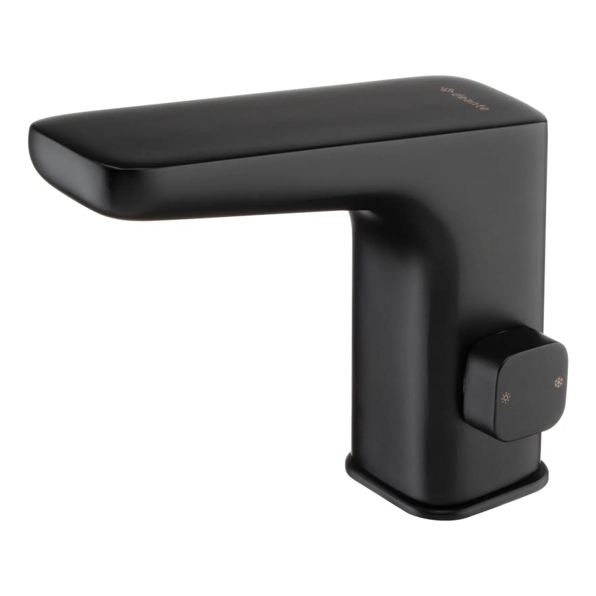 Deante BQH_N29V - Grifo de lavabo sin contacto con regulación de temperatura HIACYNT 230/6V negro