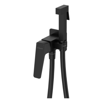 Deante BQL_N34M - Grifo de bidé con rociador para instalación empotrada BLUR negro