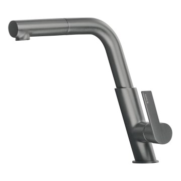 Deante BQS_D73M - Grifo de fregadero con rociador extraíble SILIA titanio