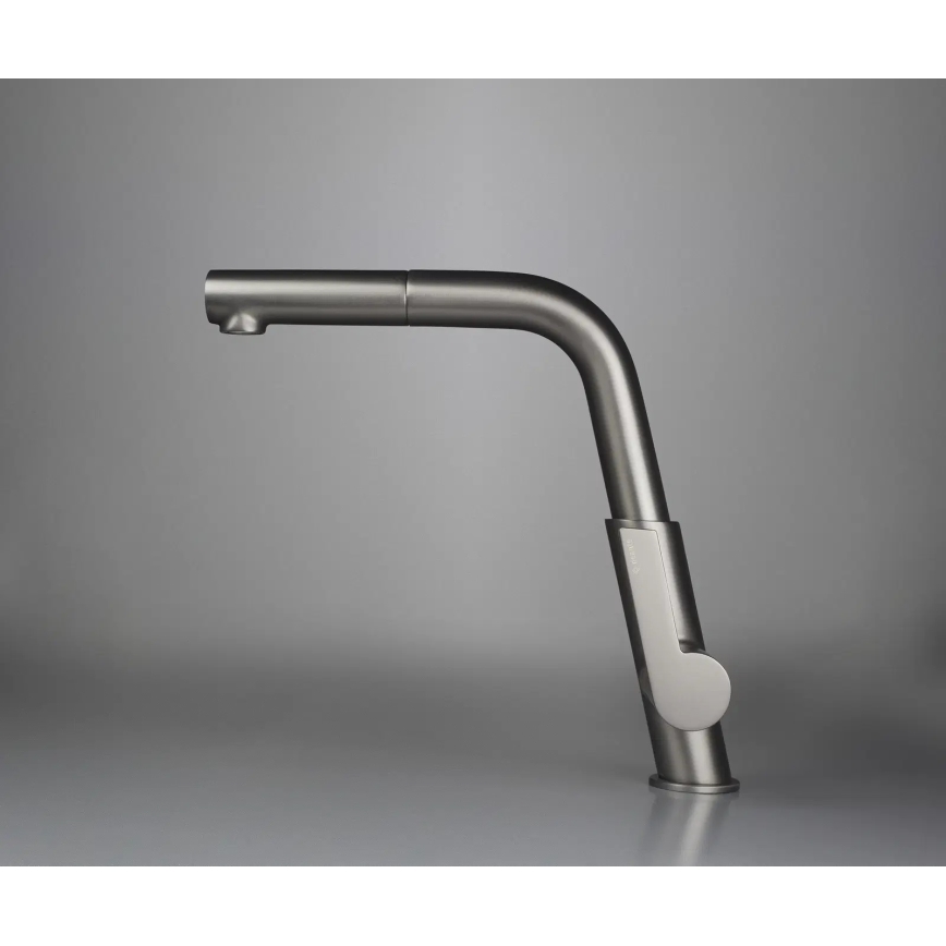 Deante BQS_D73M - Grifo de fregadero con rociador extraíble SILIA titanio