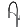 Deante BRC_D72M - Grifo de fregadero con brazo flexible CORDA titanio