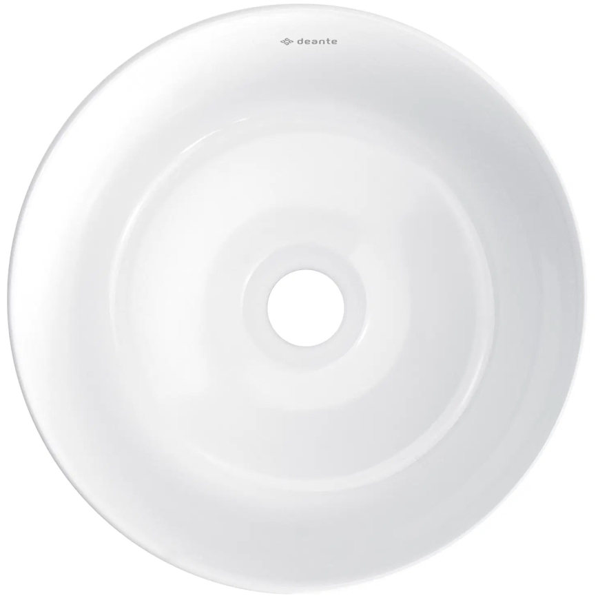 Deante CDJ_6U2S - Lavabo para encimera JASMIN diámetro 28 cm cerámica/blanco