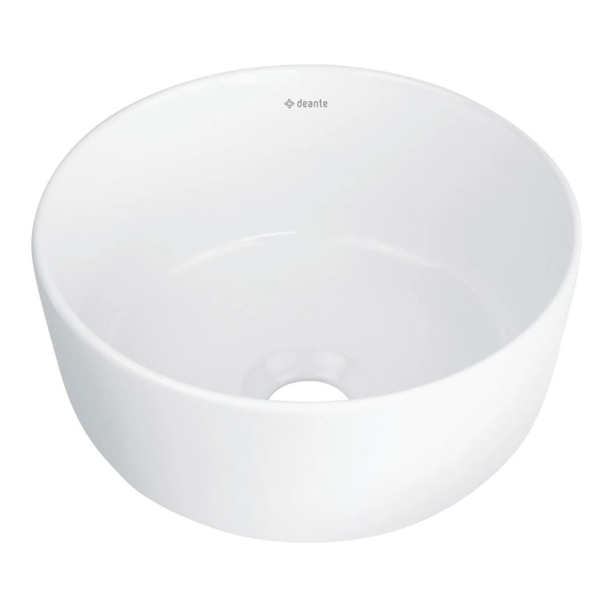 Deante CDJ_6U2S - Lavabo para encimera JASMIN diámetro 28 cm cerámica/blanco