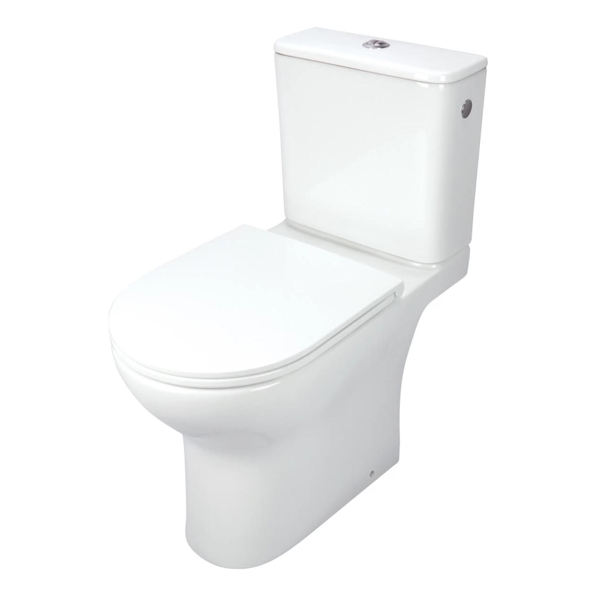 Deante CDJD6RPS - Inodoro de suelo con asiento JASMIN en cerámica blanca