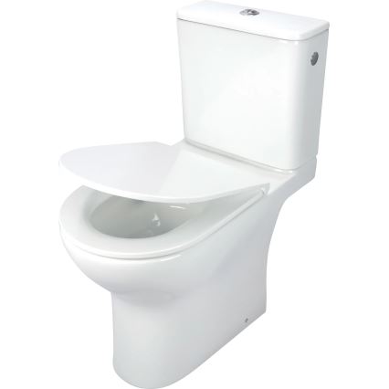 Deante CDJD6RPS - Inodoro de suelo con asiento JASMIN en cerámica blanca