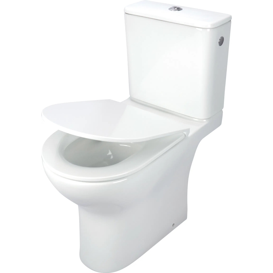 Deante CDJD6RPS - Inodoro de suelo con asiento JASMIN en cerámica blanca