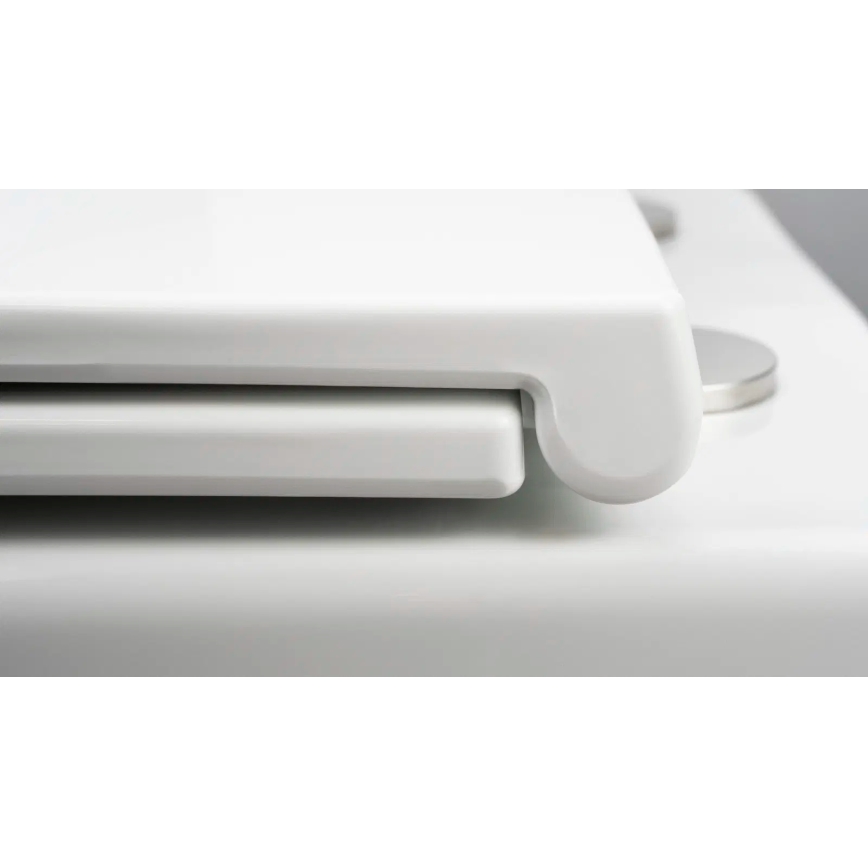 Deante CGRD6ZPW - Inodoro suspendido con asiento SoftClose ROUND, cerámica/blanco