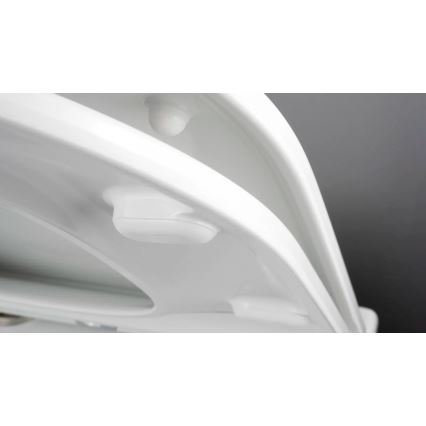 Deante CGRD6ZPW - Inodoro suspendido con asiento SoftClose ROUND, cerámica/blanco