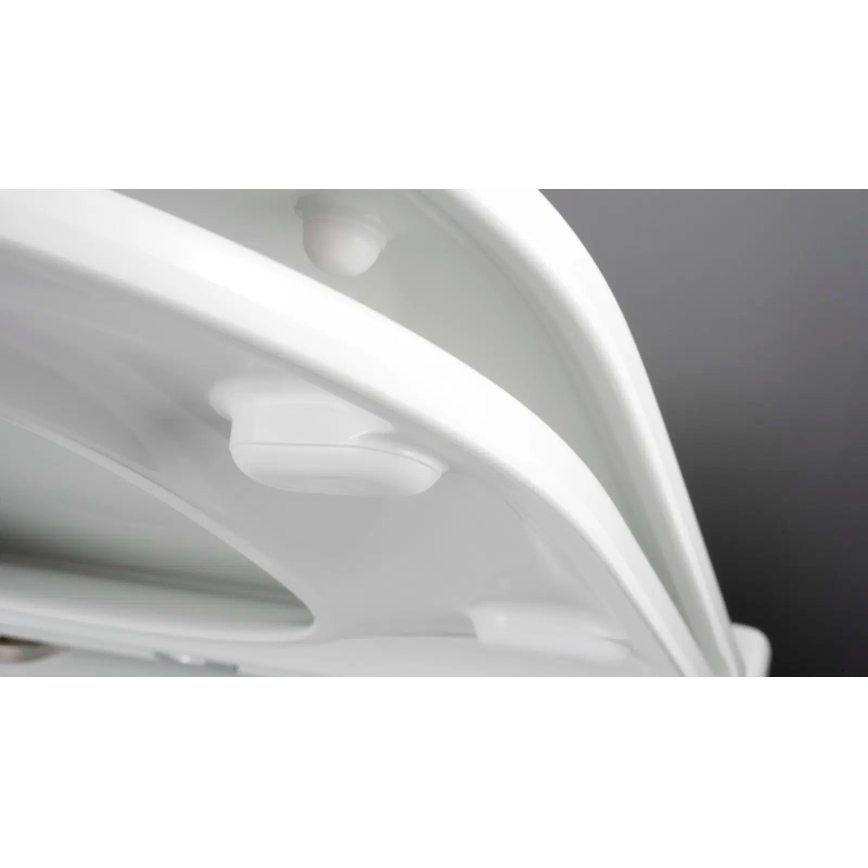 Deante CGRD6ZPW - Inodoro suspendido con asiento SoftClose ROUND, cerámica/blanco