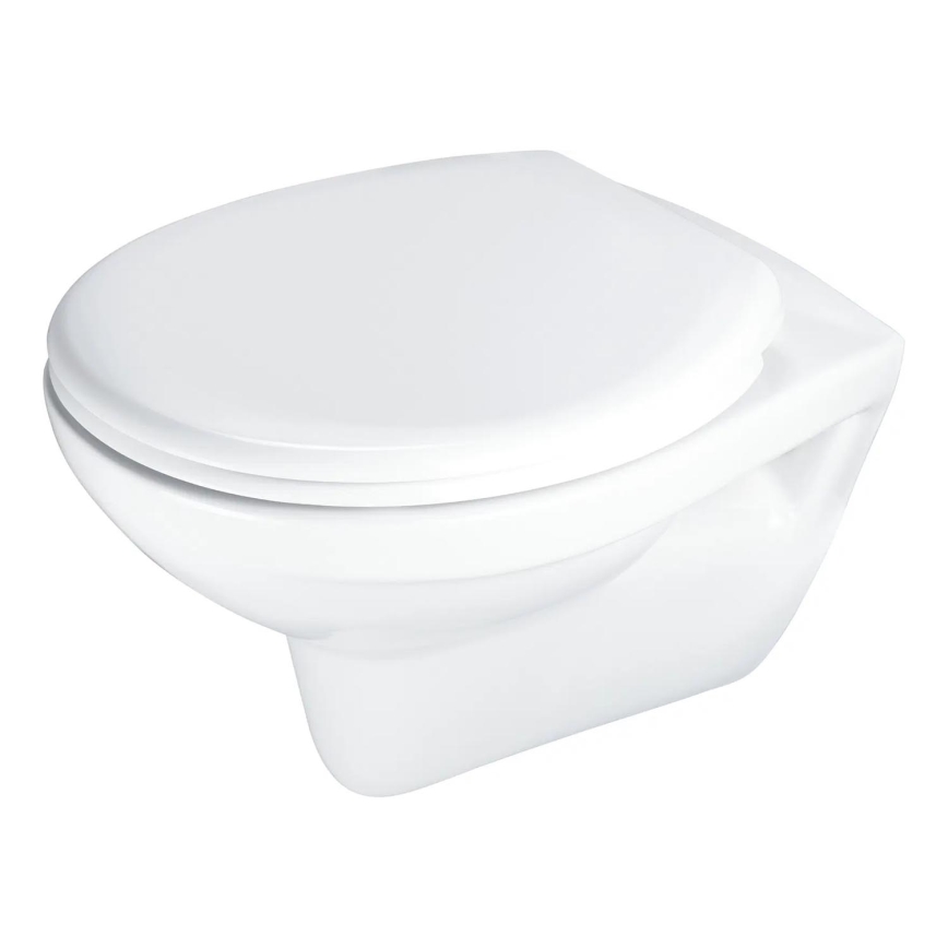 Deante CMOD6SPW - Inodoro suspendido con asiento SoftClose BORO cerámica/blanco
