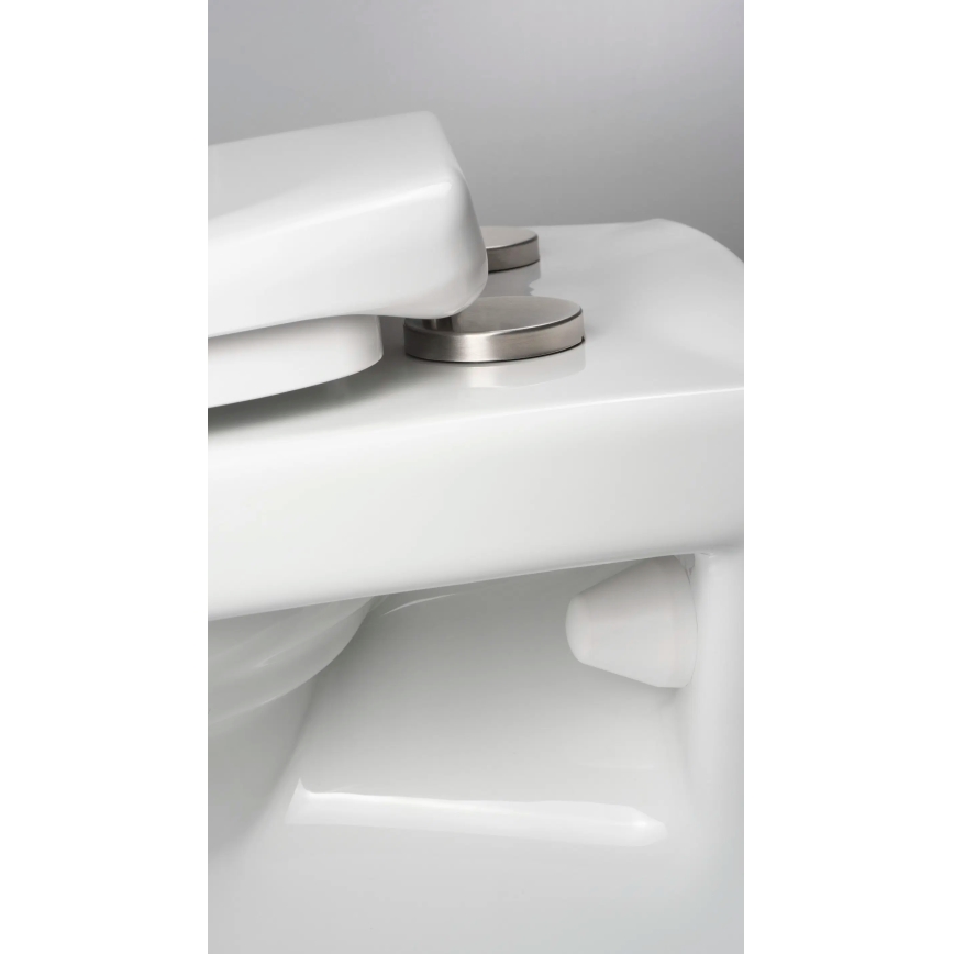 Deante CMOD6SPW - Inodoro suspendido con asiento SoftClose BORO cerámica/blanco