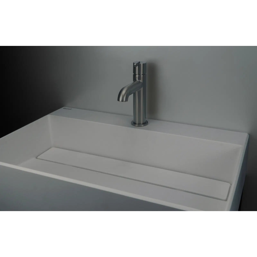 Deante CQR_SU6M - Lavabo sobre encimera CORREO 40x60 cm granito/gris metálico