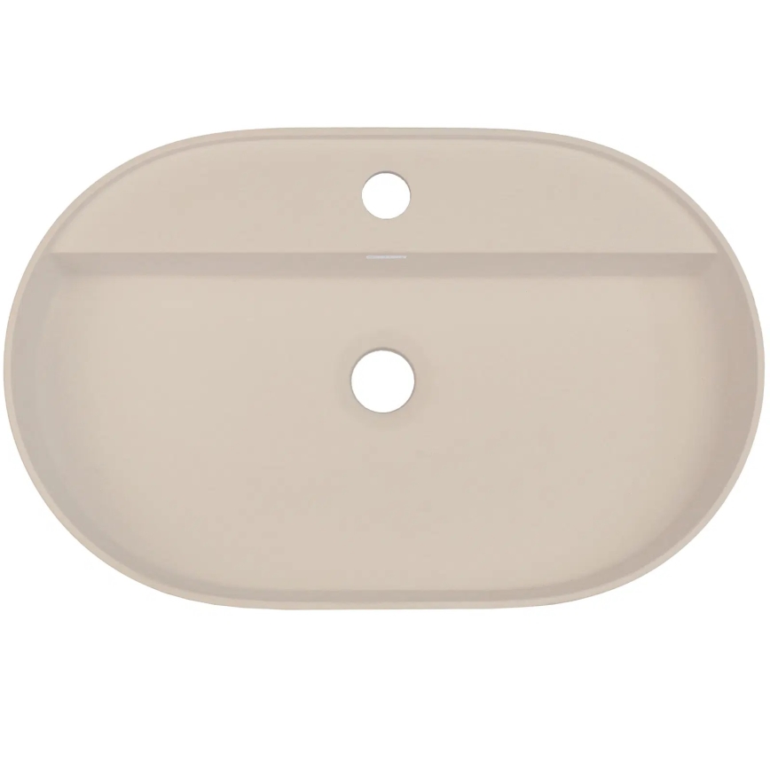 Deante CQS_5U6B - Lavabo sobre encimera con orificio SILIA 35x55 cm granito/beige