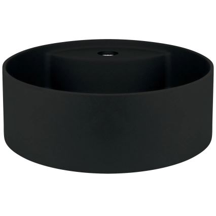 Deante CQS_NU4B - Lavabo de encimera con orificio para grifo SILIA Ø 36 cm granito/negro