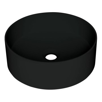 Deante CQS_NU4S - Lavabo sobre encimera SILIA Ø 36 cm granito/negro