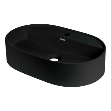 Deante CQS_NU6B - Lavabo sobre encimera con orificio para grifo SILIA 35x55 cm granito/negro