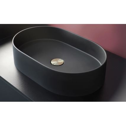 Deante CQS_NU6S - Lavabo sobre encimera SILIA 35x55 cm granito/negro