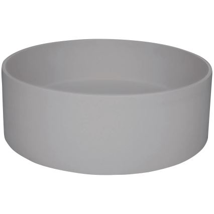 Deante CQS_SU4S - Lavabo para encimera SILIA, diámetro 36 cm, granito/gris metálico