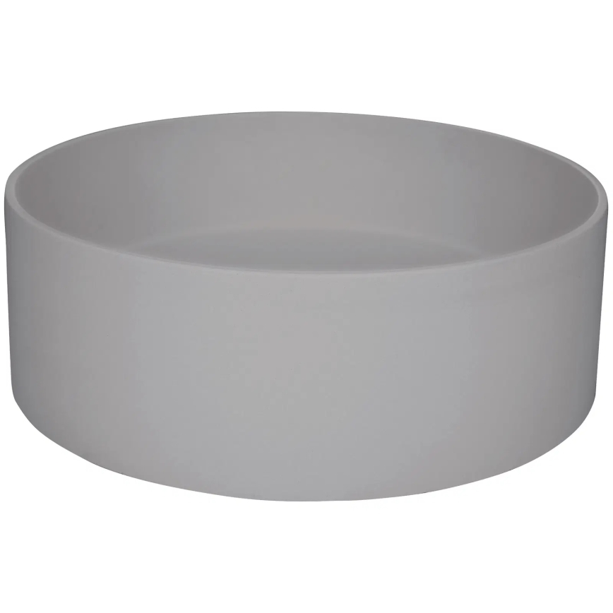 Deante CQS_SU4S - Lavabo para encimera SILIA, diámetro 36 cm, granito/gris metálico