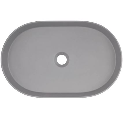 Deante CQS_SU6S - Lavabo sobre encimera SILIA 35x55 cm granito/gris metálico