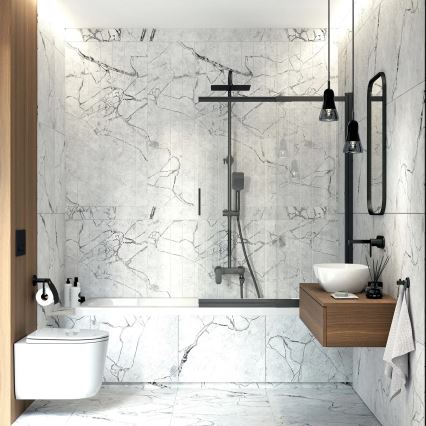 Deante NAC_N1AM - Set de ducha con grifo ALPINIA negro