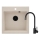 Deante ZQJN5103 - Fregadero de cocina EVORA 50x50 cm + grifo de fregadero con brazo flexible granito/beige
