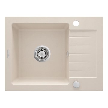 Deante ZQZ_511A - Fregadero de cocina ZORBA 58x44 cm granito/beige