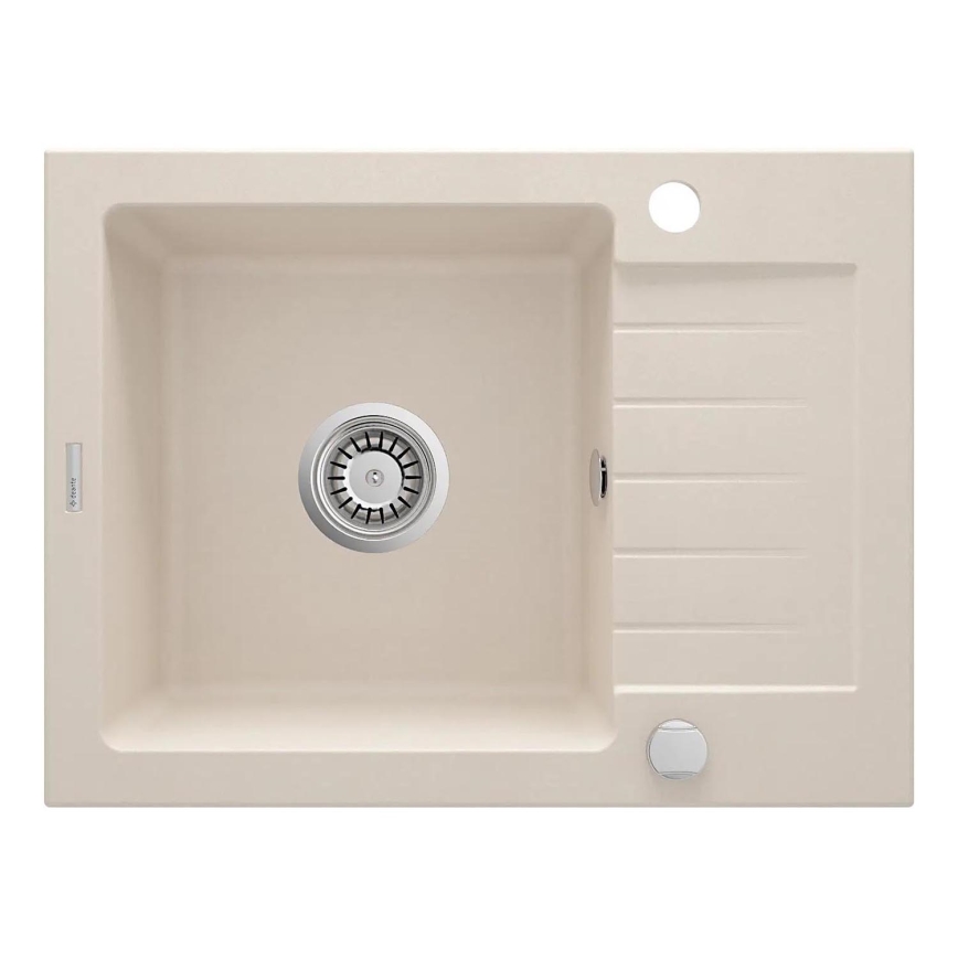 Deante ZQZ_511A - Fregadero de cocina ZORBA 58x44 cm granito/beige