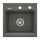 Deante ZQZ_T103 - Fregadero de cocina ZORBA 44x44 cm granito/antracita