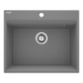 Deante ZRC_S10A - Fregadero de cocina CORIO 50x60 cm granito/gris metálico